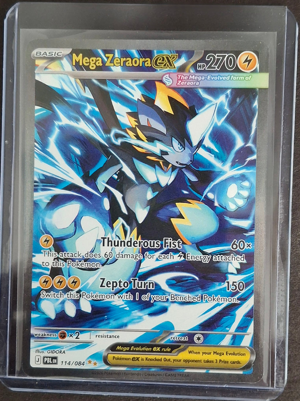 Pokemon mega zeraora ex sir