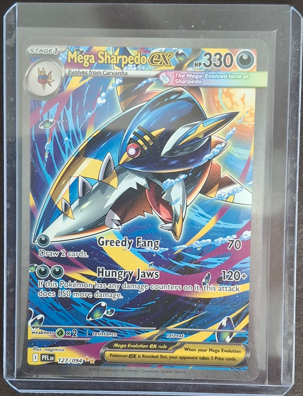 Pokemon mega sharpedo ex sir