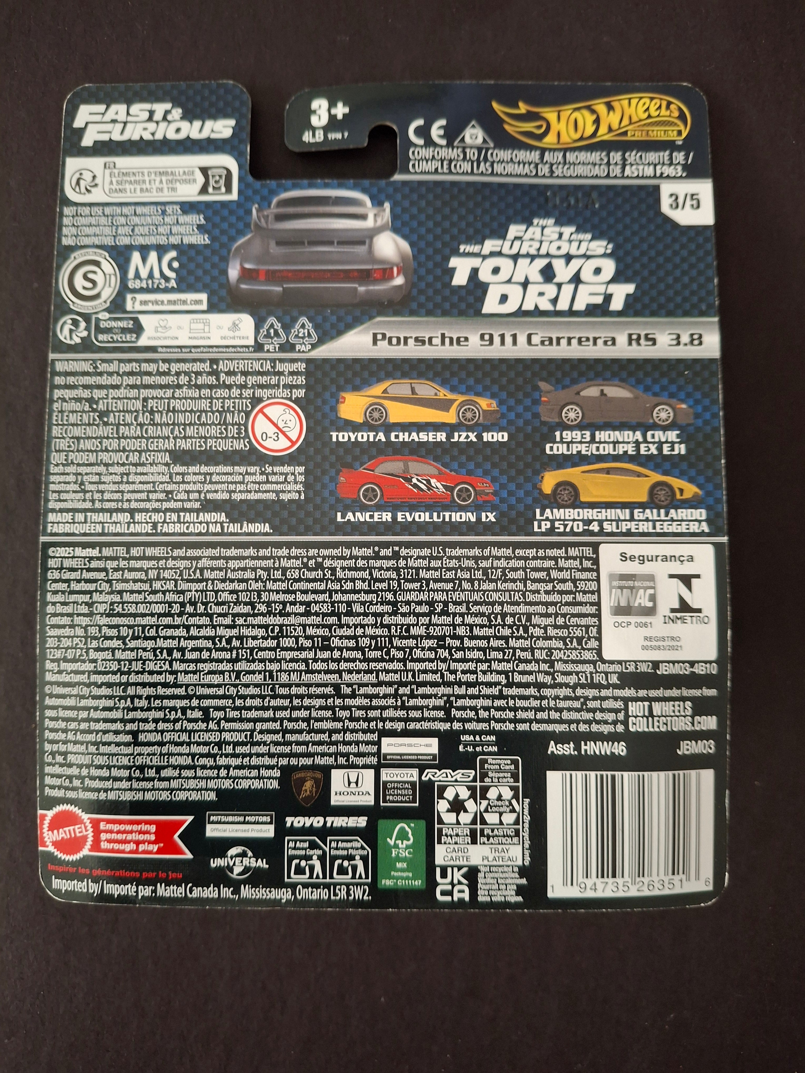 Hot wheels premium fast and furious