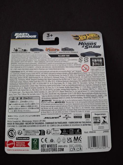 Hot wheels premium fast and furious