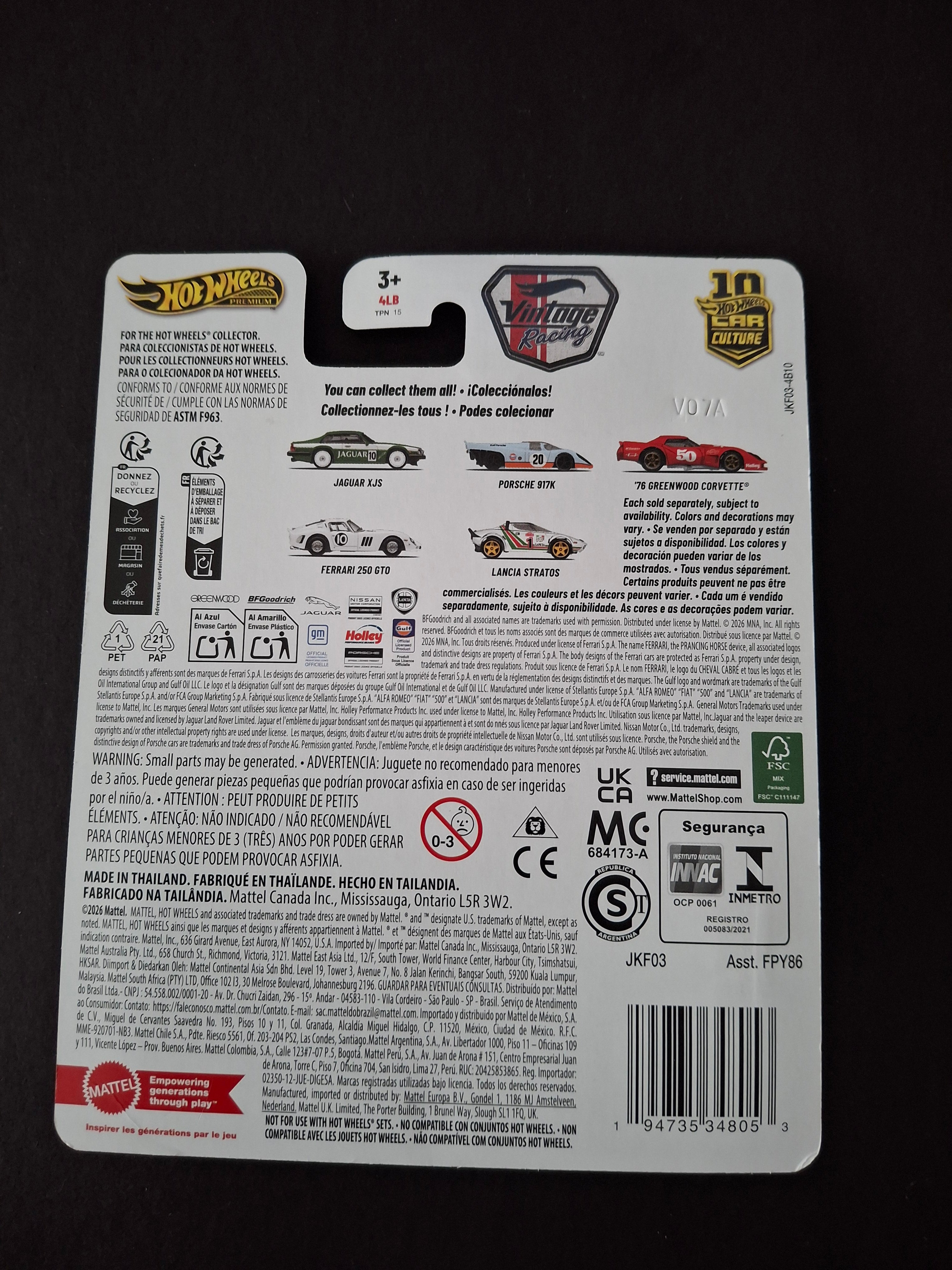 Hot wheels premium vintage racing