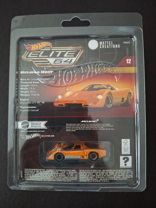 Hot wheels elite 64