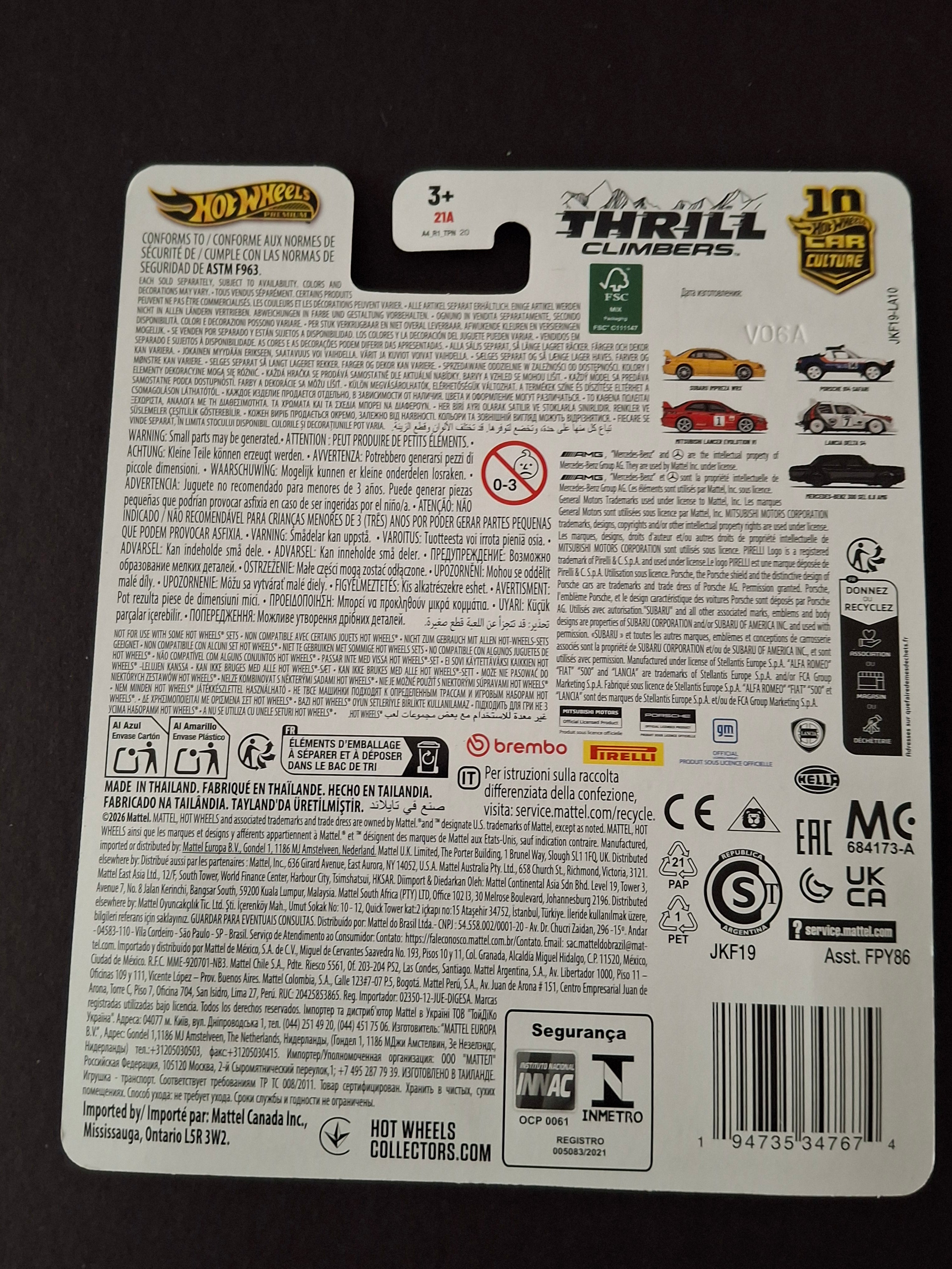 Hot wheels premium thrill climbers