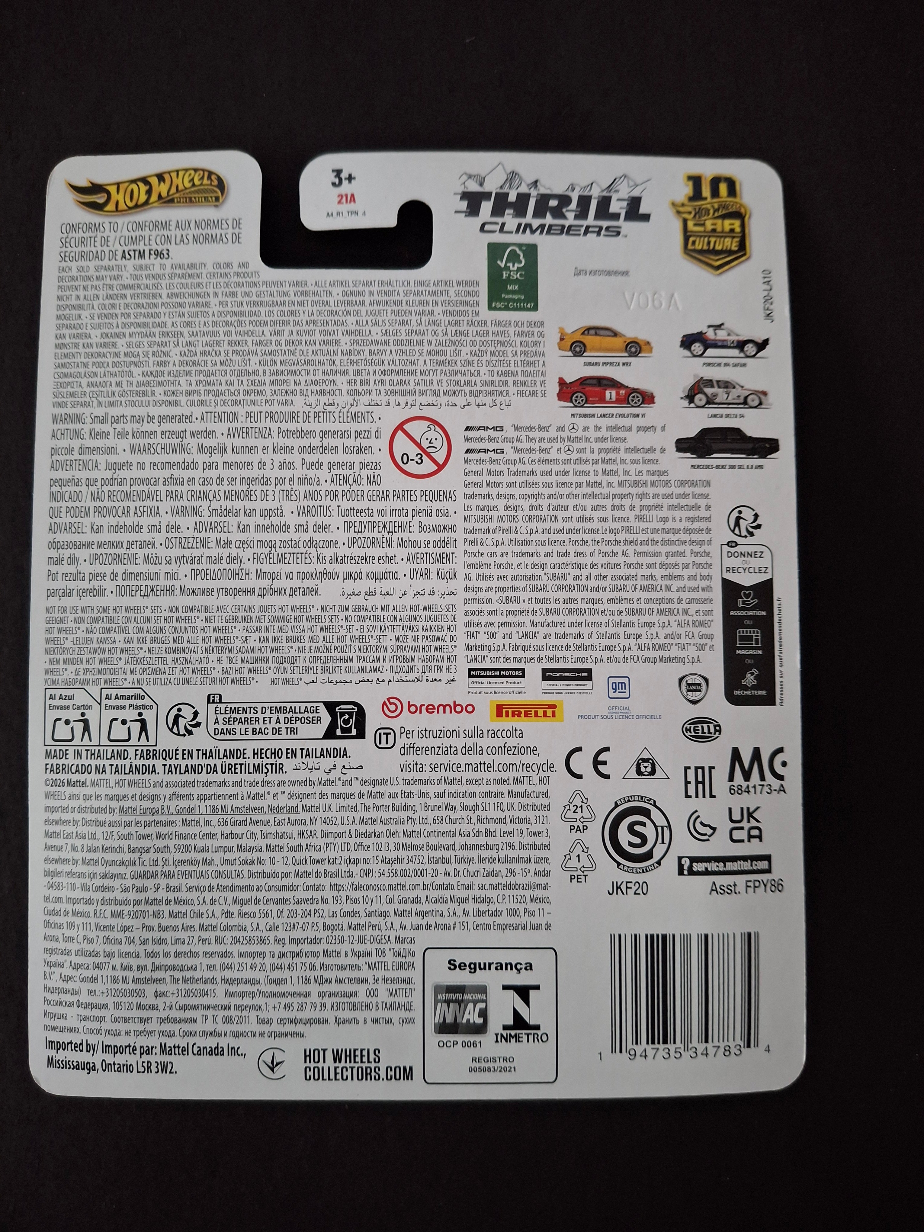 Hot wheels premium thrill climbers