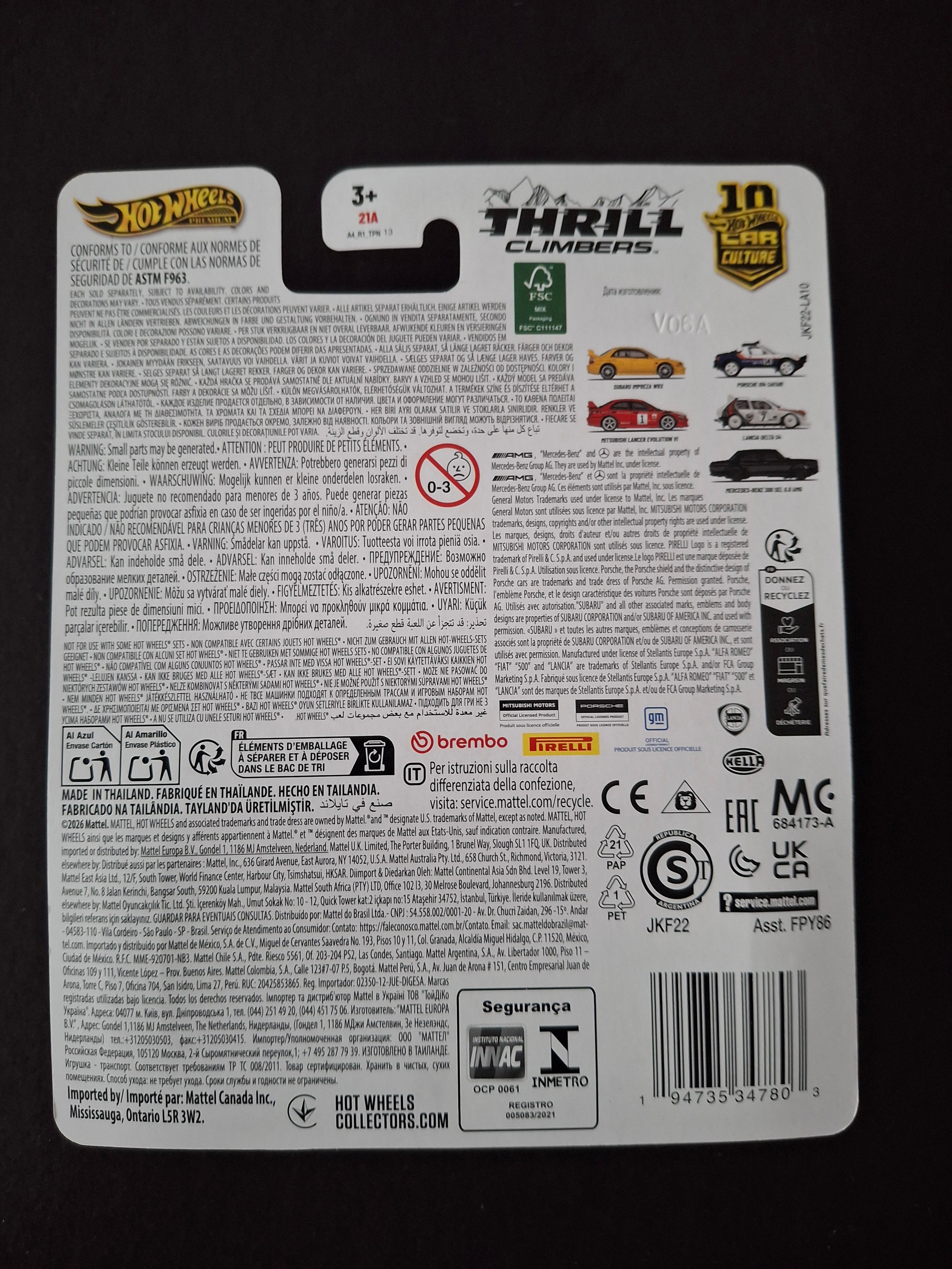 Hot wheels premium thrill climbers